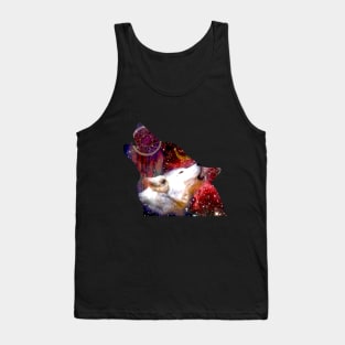 Howling Wolf Art Starry Fantasy Tank Top